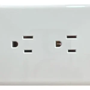 TOMA DOBLE LINEA DIAMANTE BLANCO