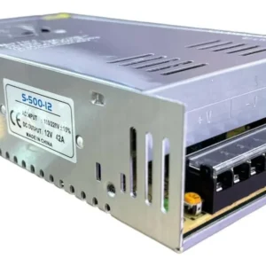 Fuente De Poder Metálica 12v 40 Amp Adaptador Para Cinta Led
