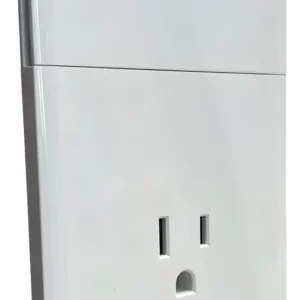 INTERRUPTOR + TOMA LINEA DIAMANTE BLANCO