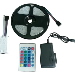 Cinta led rgb x5 metros+control+adaptador