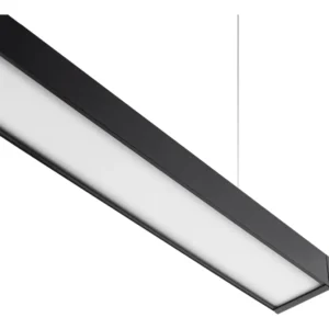 LAMPARA LINEAL NEGRA LUZ BLANCA