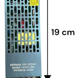 Fuente De Poder 12v Metalica 32a Slim Ligera Delgada
