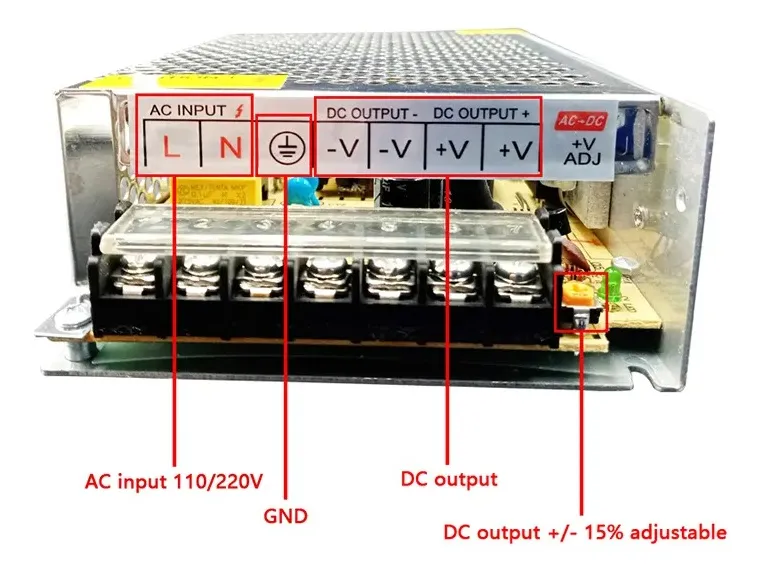 Fuente De Poder 12v Metalica 50 Amperios Conmutada - Image 3
