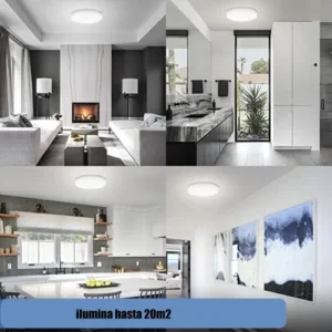 PANEL 24W SIN BORDE SOBREPONER REDONDO BLANCO