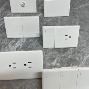 INTERRUPTOR SENCILLO LINEA DIAMANTE BLANCO