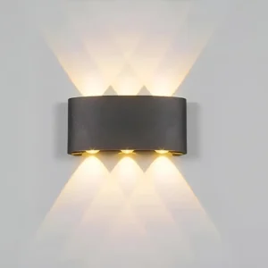 Aplique Led Ovalado Decorativo Luz 6 Luces