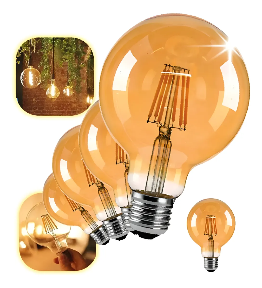 Bombillo vintage g125