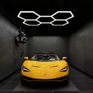 Hexagono 44cm luz blanca