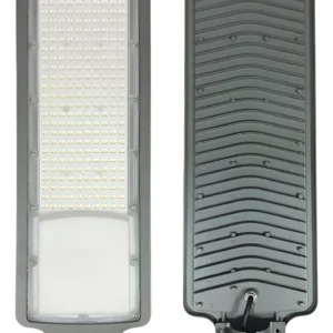 Lámpara Led Alumbrado Publico 200w Sin Fotocelda Gris Oscuro Blanco Cálido