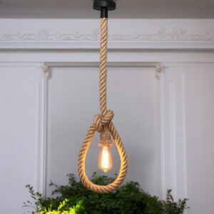 Lampara decorativa de lazo + bombillo vintage 4w tipo pera