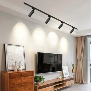 Lampara decorativa 2 metros con 4 spots 10w