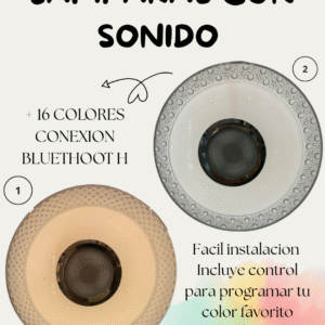 LAMPARAS DE LUJO CON SONIDO