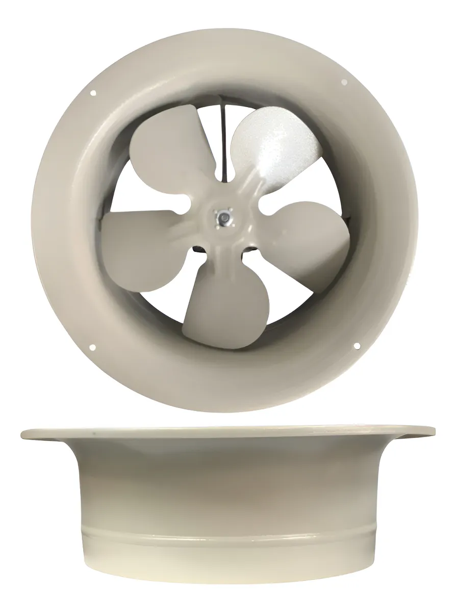 Extractor De Aire 10 Pulgadas Semi Industrial Aspa Metálica 110v Blanco