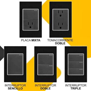 TOMAS E INTERRUPTORES BLACK FRANCY