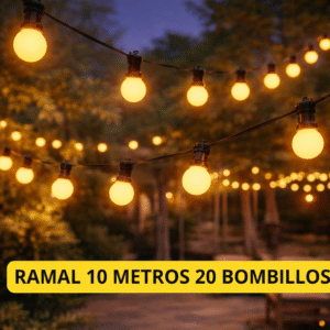 RAMAL 10 METROS CON 20 BOMBILLOS PINPON